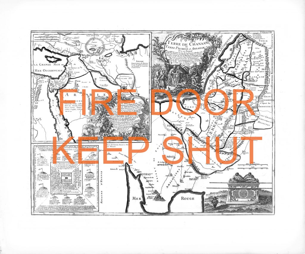 Fire door keep shut, lithographie, 50x60cm, 2019